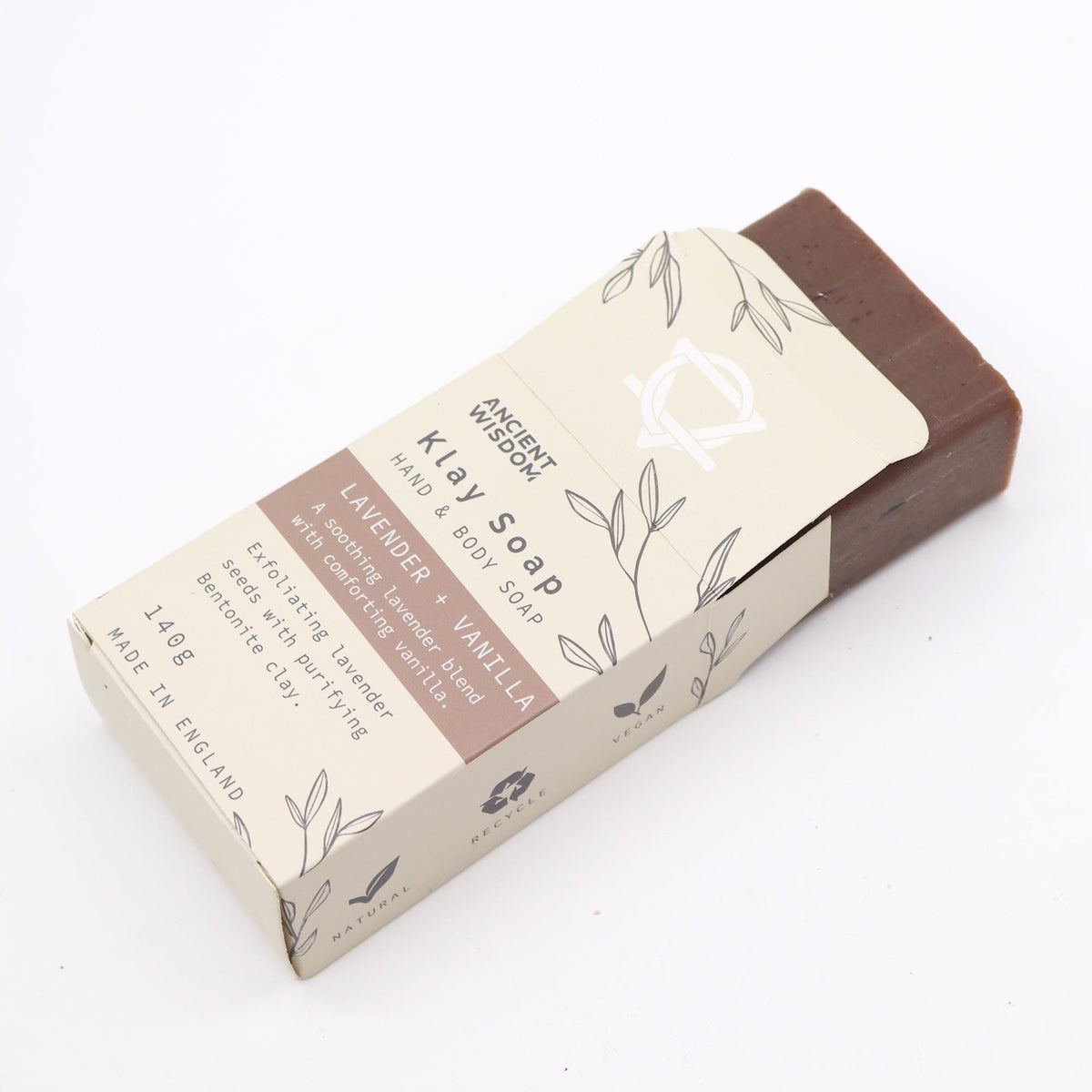 Natuurlijke Kleizeep – Lavendel &amp; Vanille – 100 g