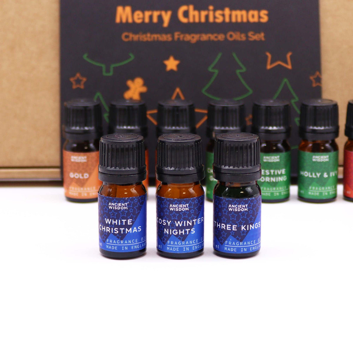 Holy Scents of Christmas – Kerst Geurolie Geschenkset 12 x 5 ml