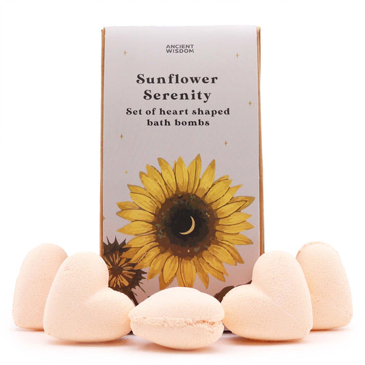 Sunflower Serenity – Passion Fruit Bath Hearts – 5 stuks