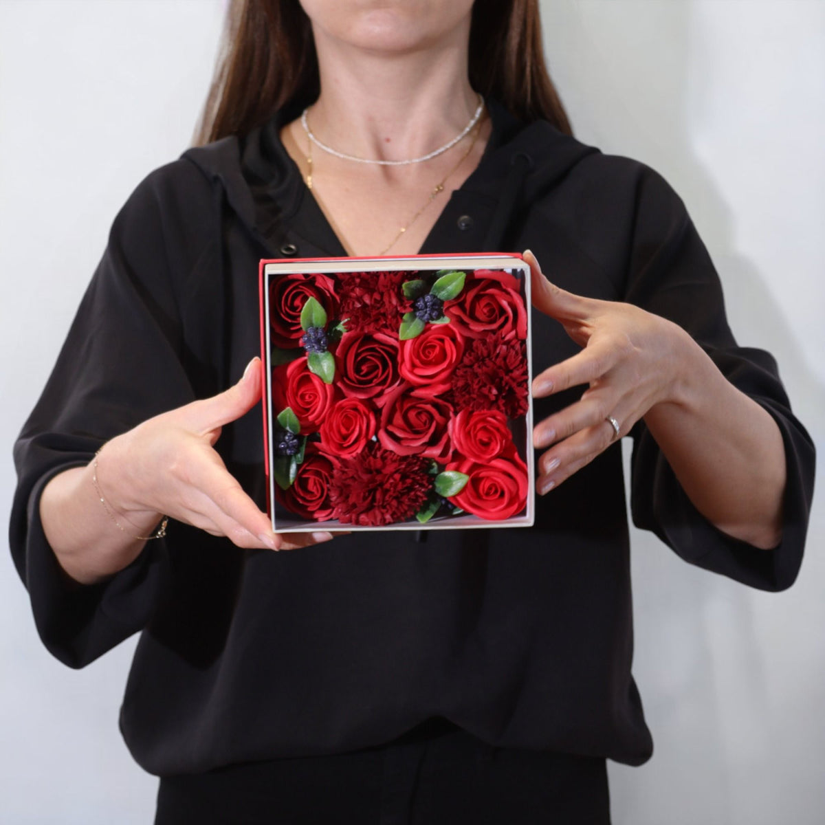 Classic Red Roses – Rode Zeepbloemen in Geschenkdoos