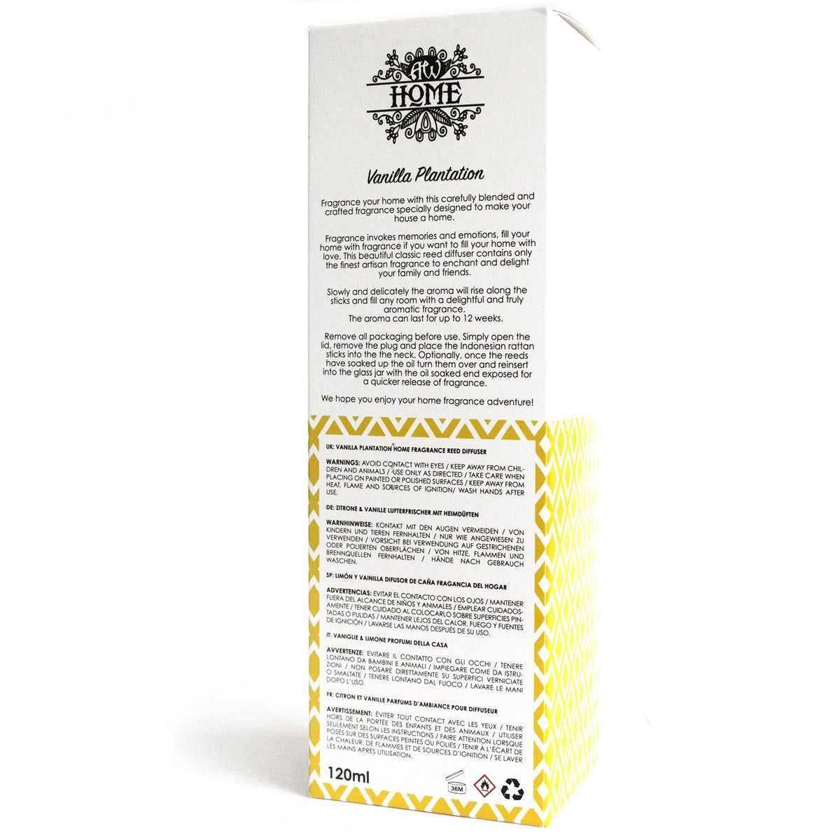 Aromatische Geurstokjes – Vanilla Plantation – 120 ml