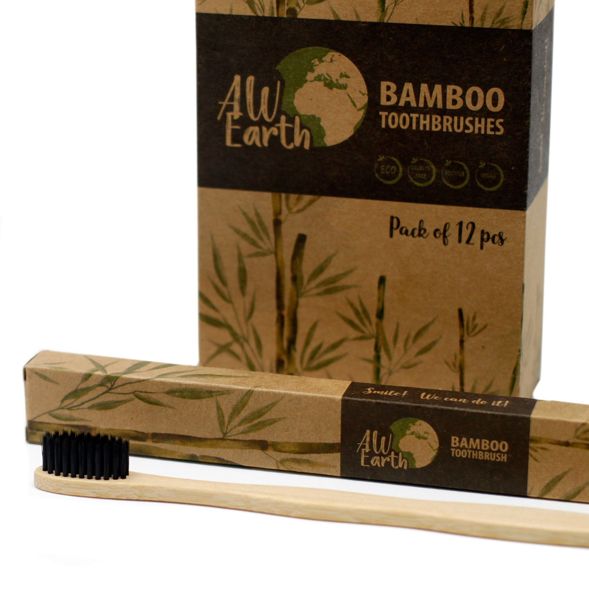 Bamboe Tandenborstel – Charcoal Medium Soft