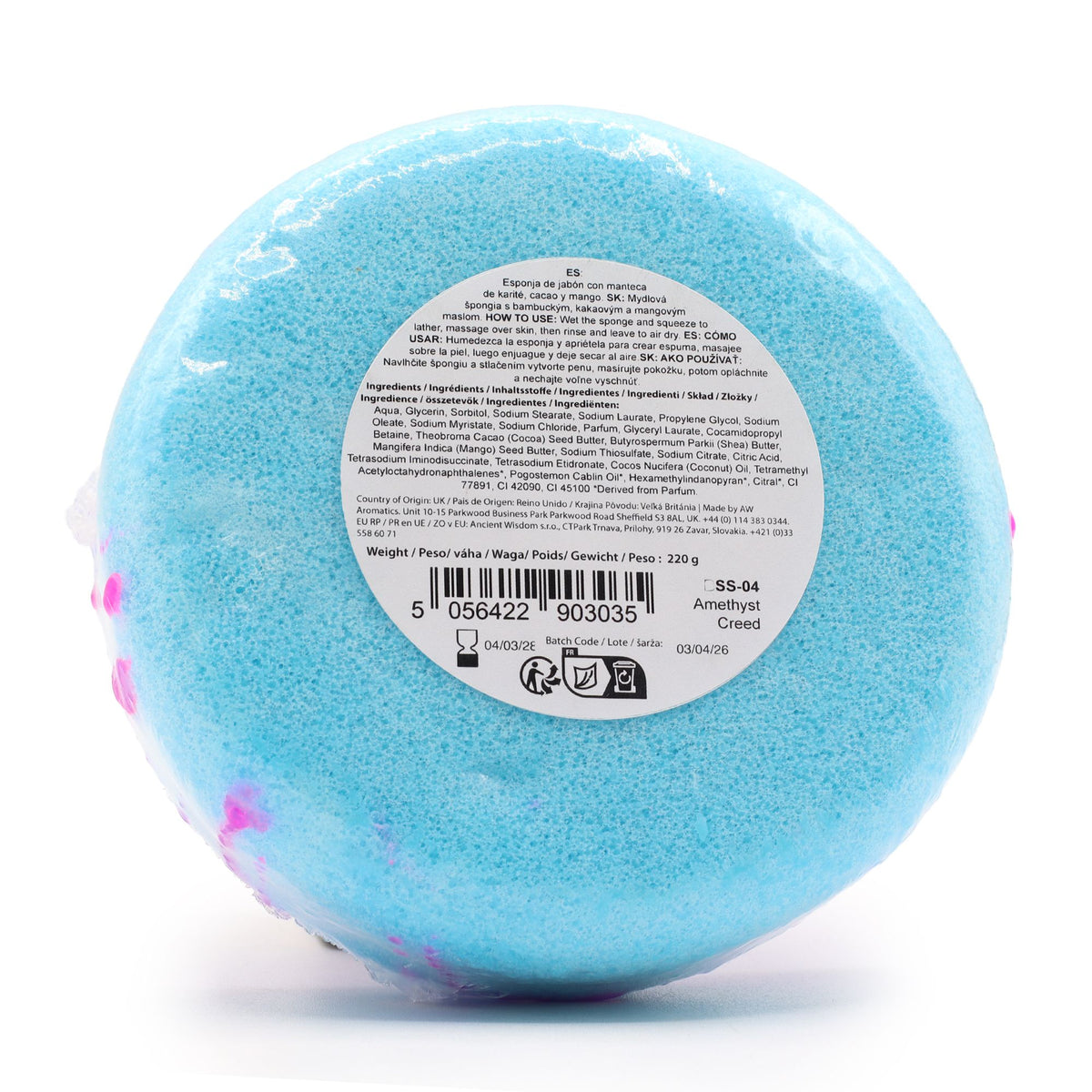 Butter Bubble Zeep-Spons – Amethyst Creed – 230 g