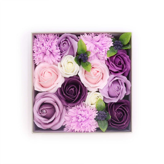 Lavender Rose & Carnation – Lavendelkleurige Zeepbloemen