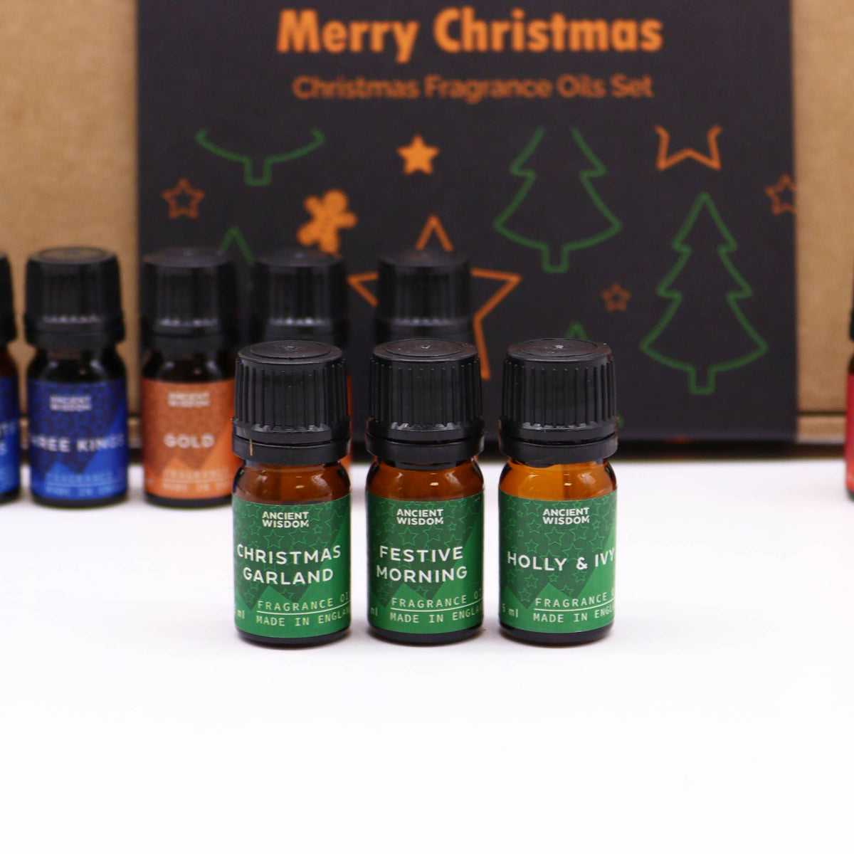 Holy Scents of Christmas – Kerst Geurolie Geschenkset 12 x 5 ml
