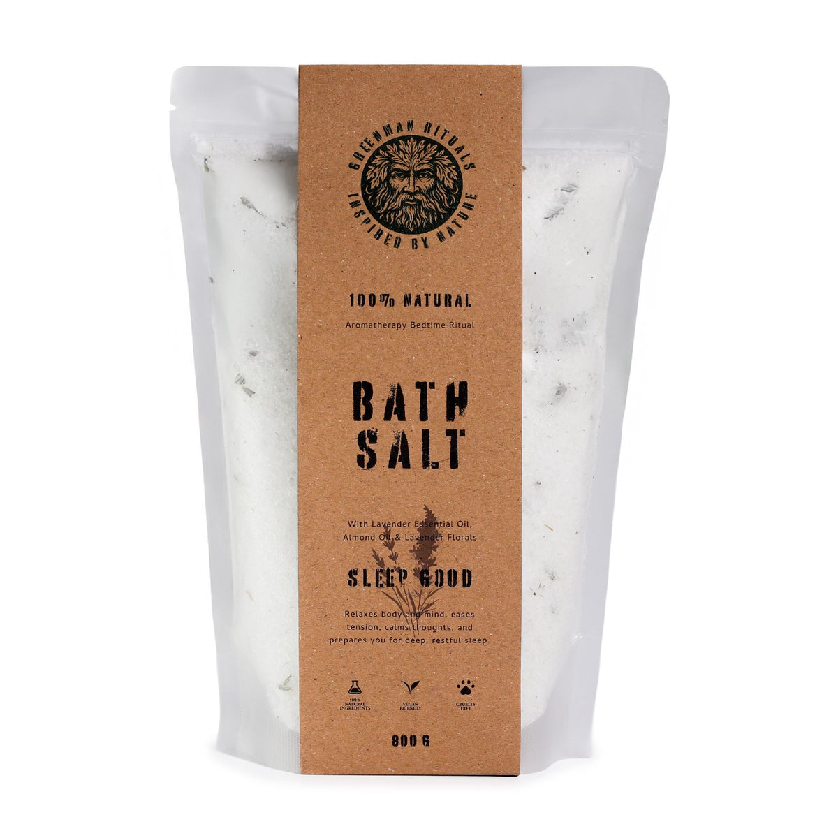 Greenman Rituals Epsom Badzout – Lavender Sleep Good – 800 g