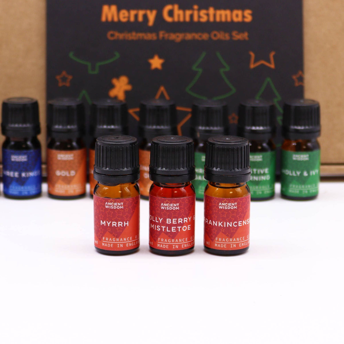 Holy Scents of Christmas – Kerst Geurolie Geschenkset 12 x 5 ml