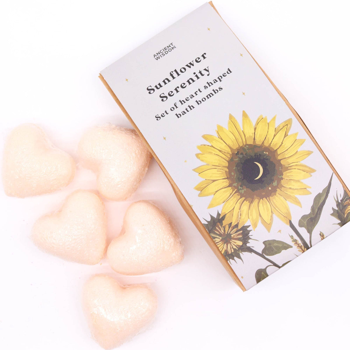 Sunflower Serenity – Passion Fruit Bath Hearts – 5 stuks