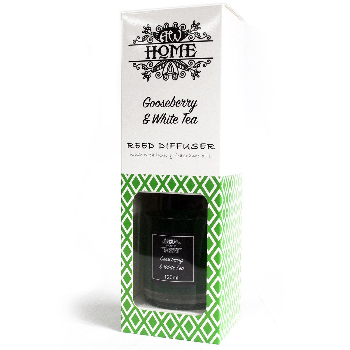 Aromatische Geurstokjes – Kruisbes & Witte Thee – 120 ml