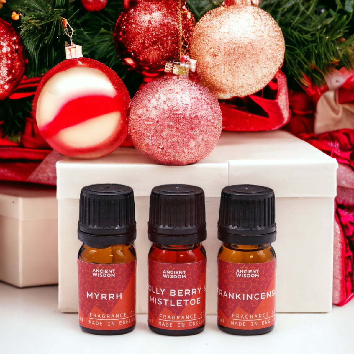 Holy Scents of Christmas – Kerst Geurolie Geschenkset 12 x 5 ml