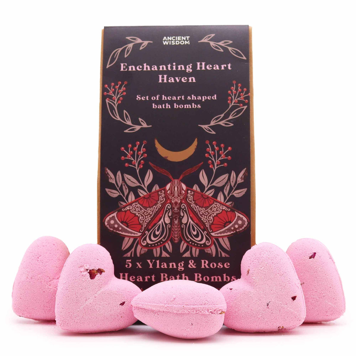 Enchanting Heart Heaven – Ylang & Rose Bath Hearts – 5 stuks