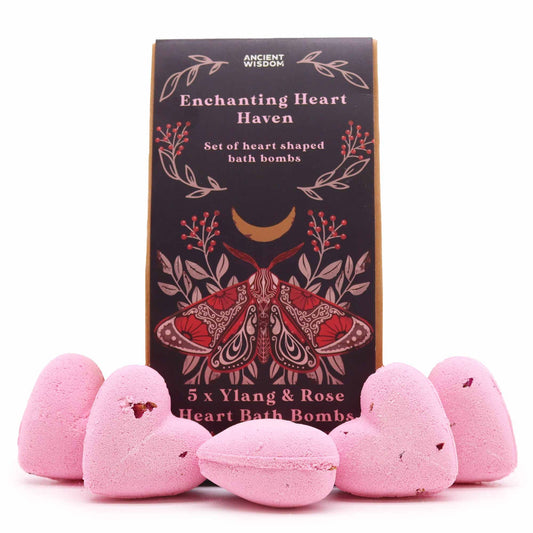 Enchanting Heart Heaven – Ylang & Rose Bath Hearts – 5 stuks
