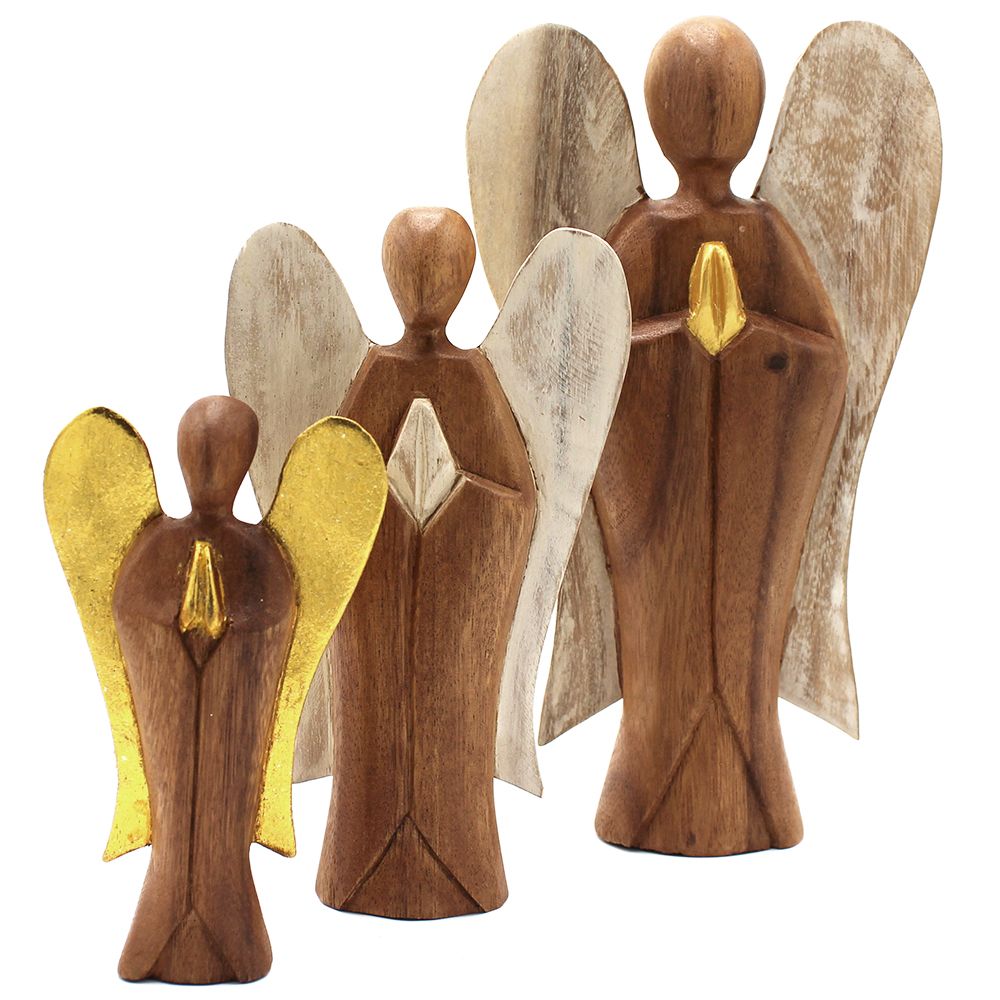 Hati-Hati Houten Engel Friendship – 15 cm