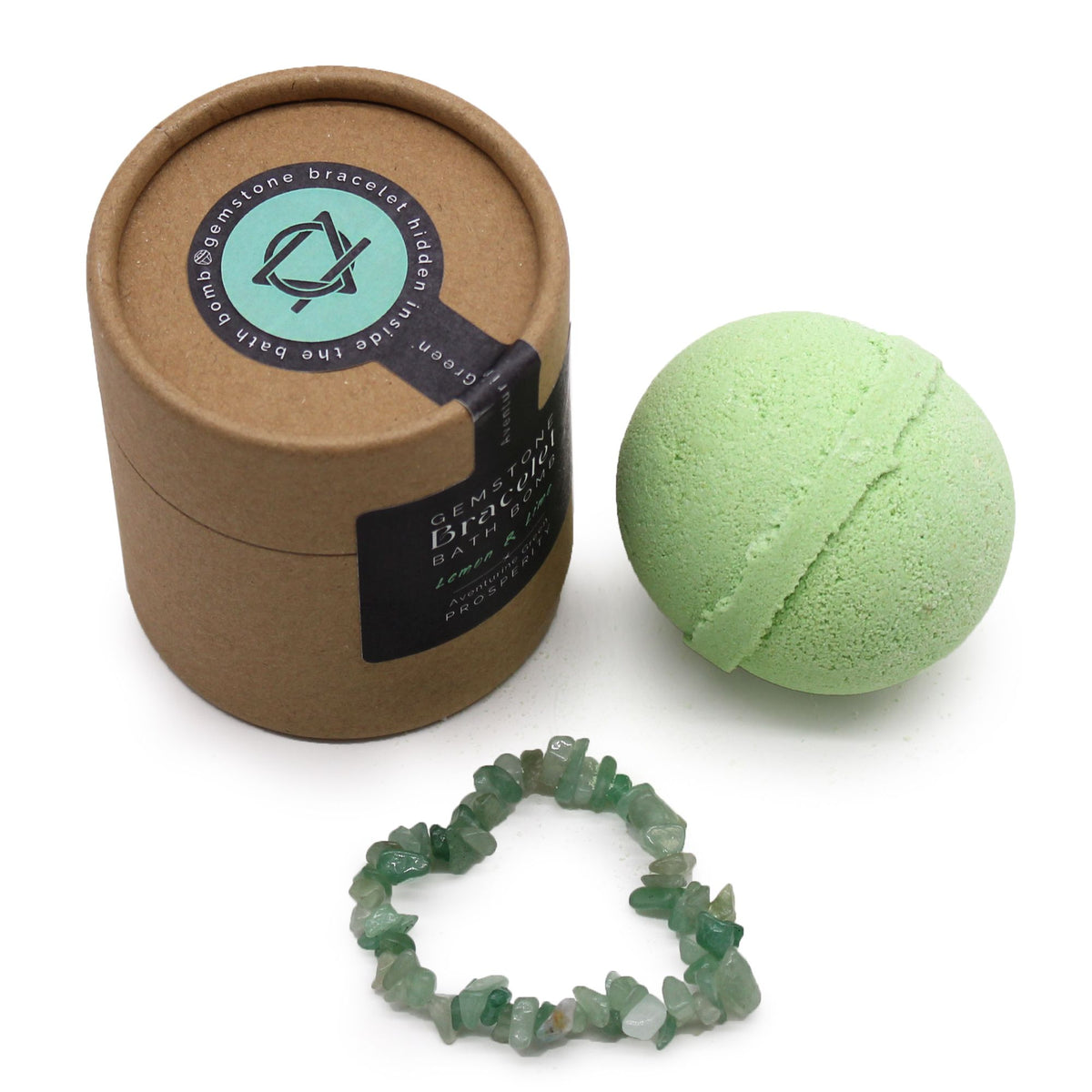 Bruisbal met Groene Aventurijn Armband – Citroen & Limoen