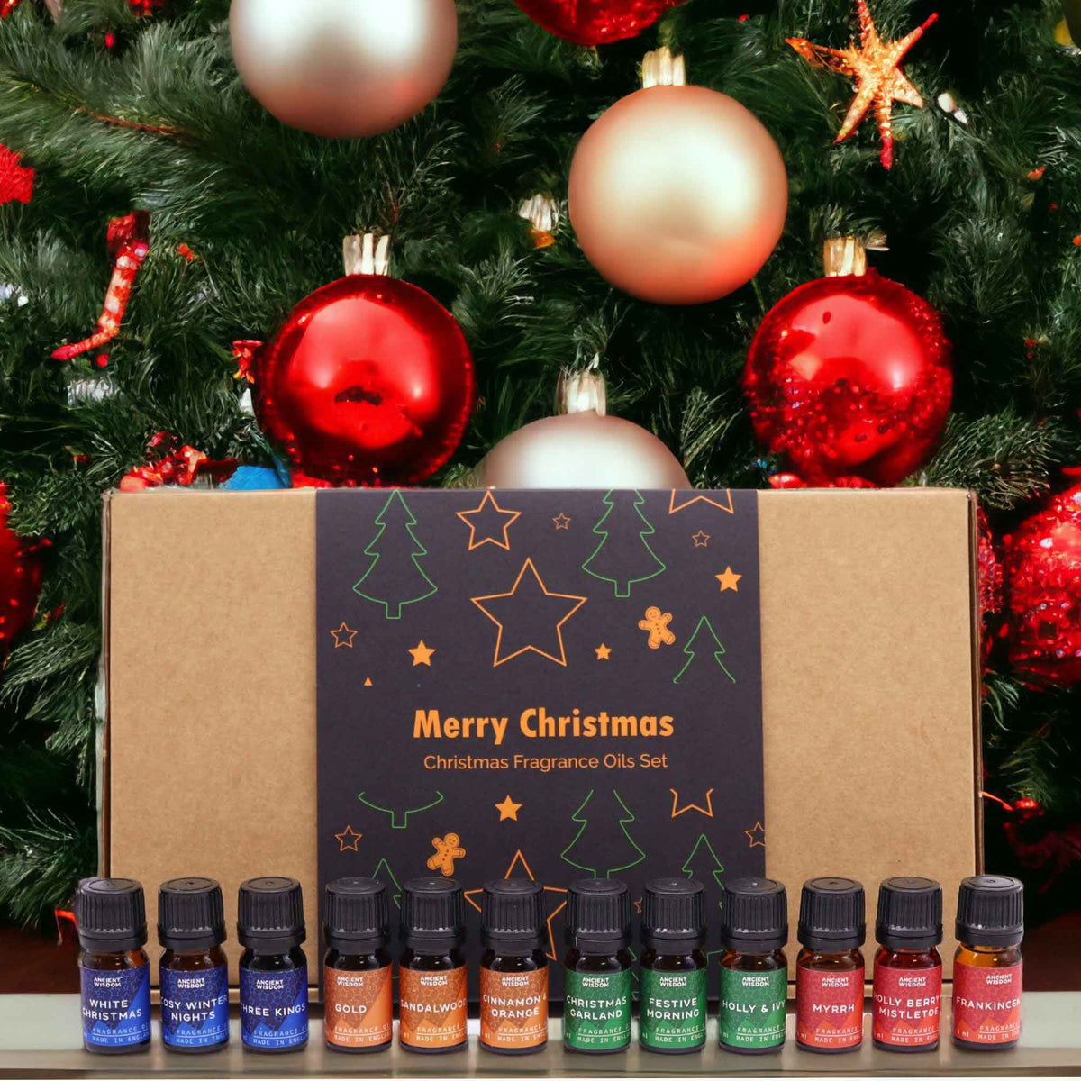 Holy Scents of Christmas – Kerst Geurolie Geschenkset 12 x 5 ml