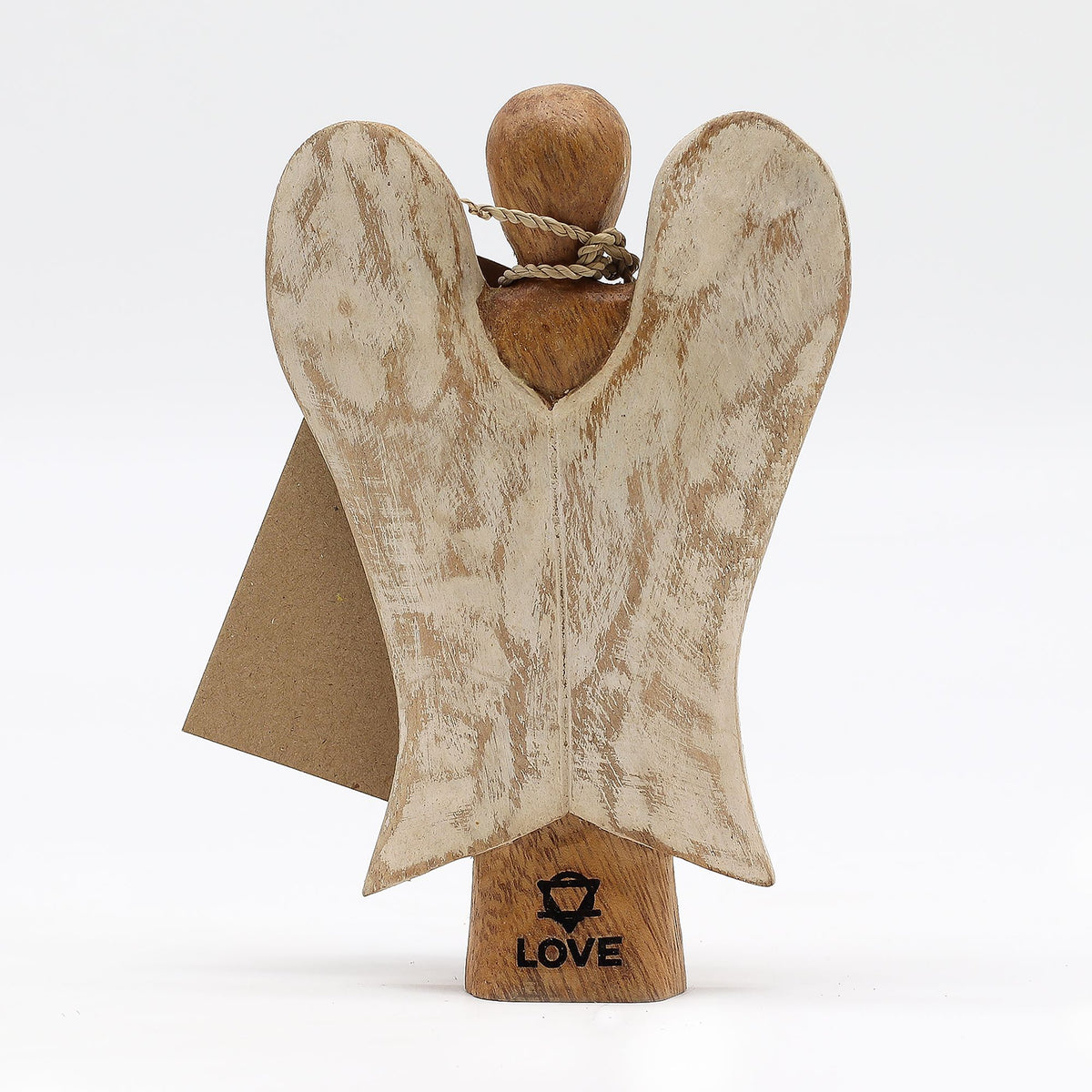 Hati-Hati Houten Engel Love – 15 cm