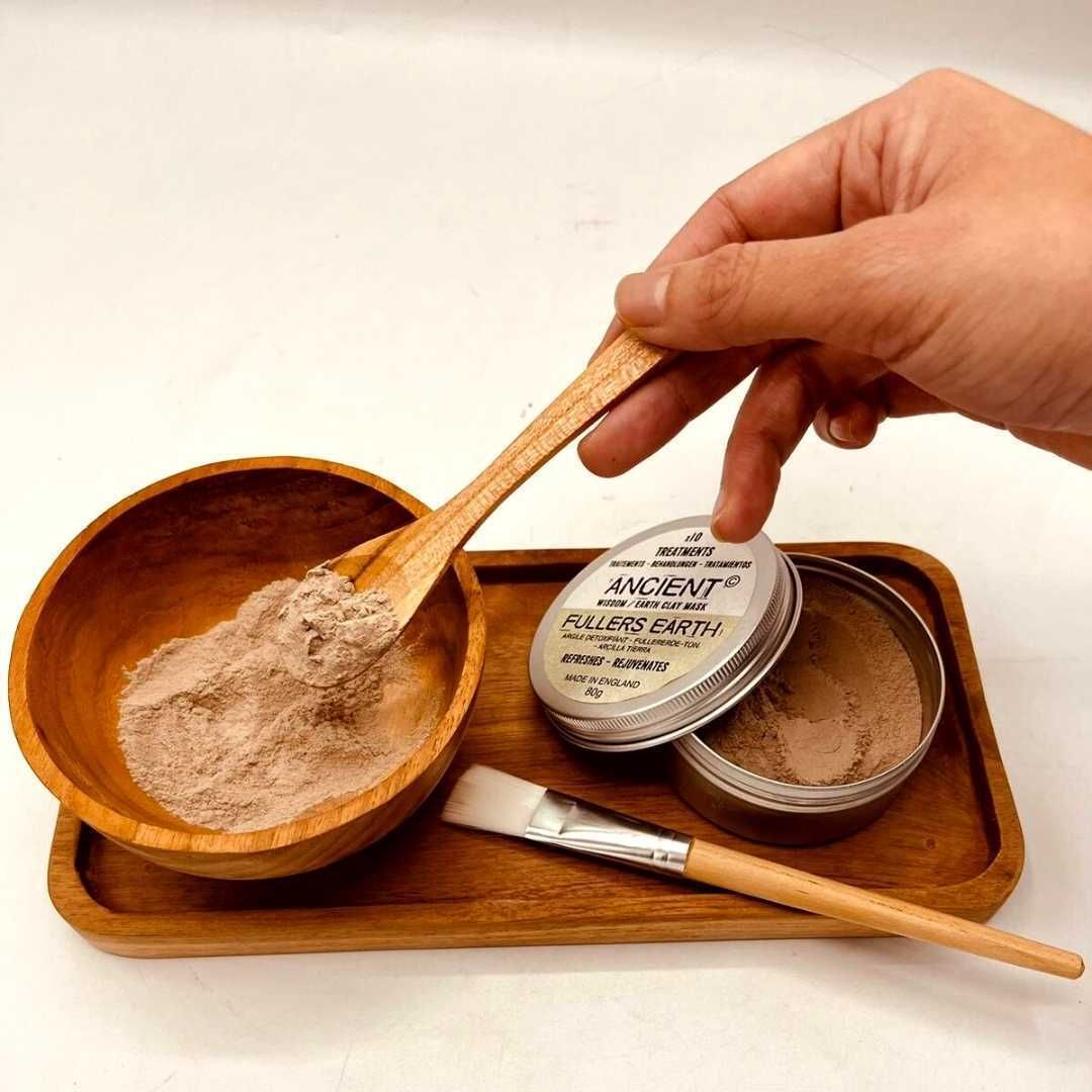 Spa Applicatieset van Teakhout – Voor Gezichtsmaskers & Wax