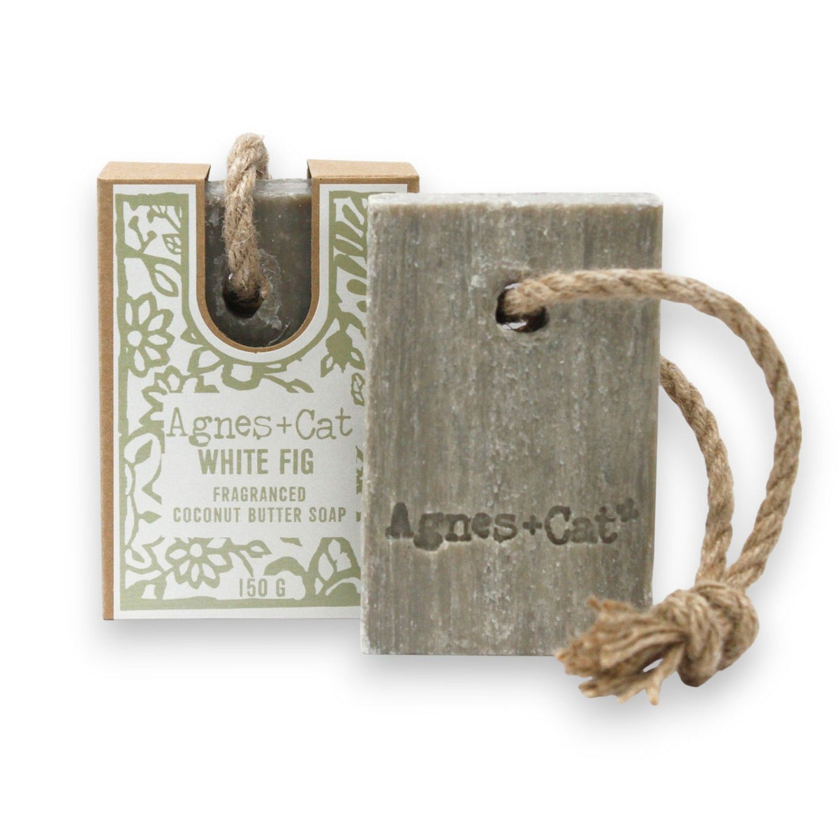 Agnes + Cat Zeep aan Koord – White Fig – 150 g