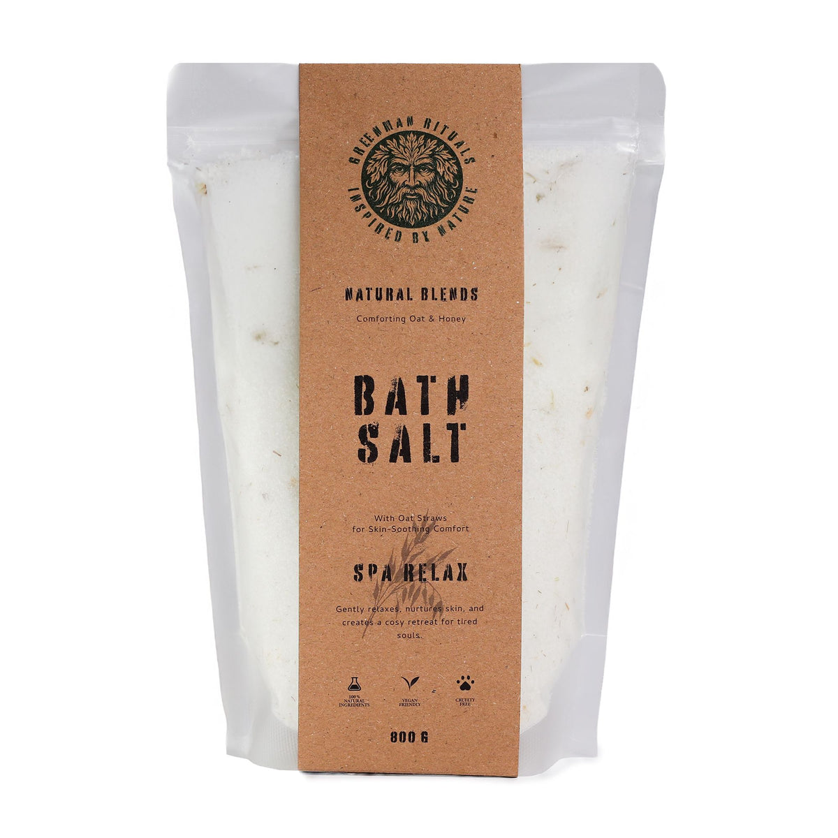 Greenman Rituals Epsom Badzout – Oat &amp; Honey Spa Relax – 800 g