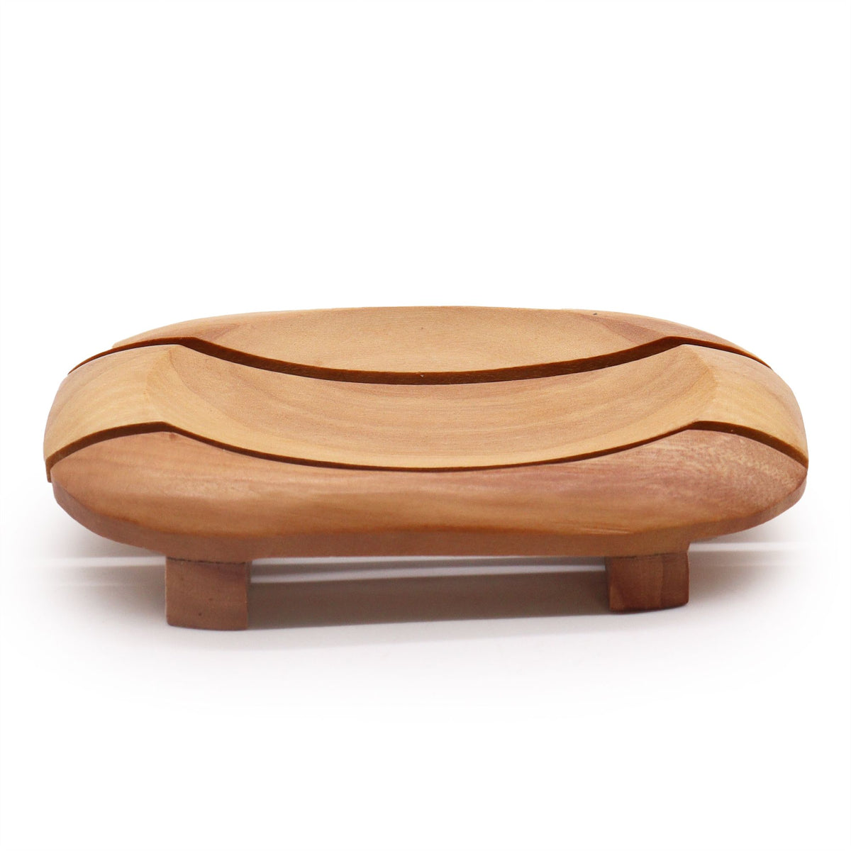 Houten Zeephouder met Ovale Uitsparing – Naseberry Hout