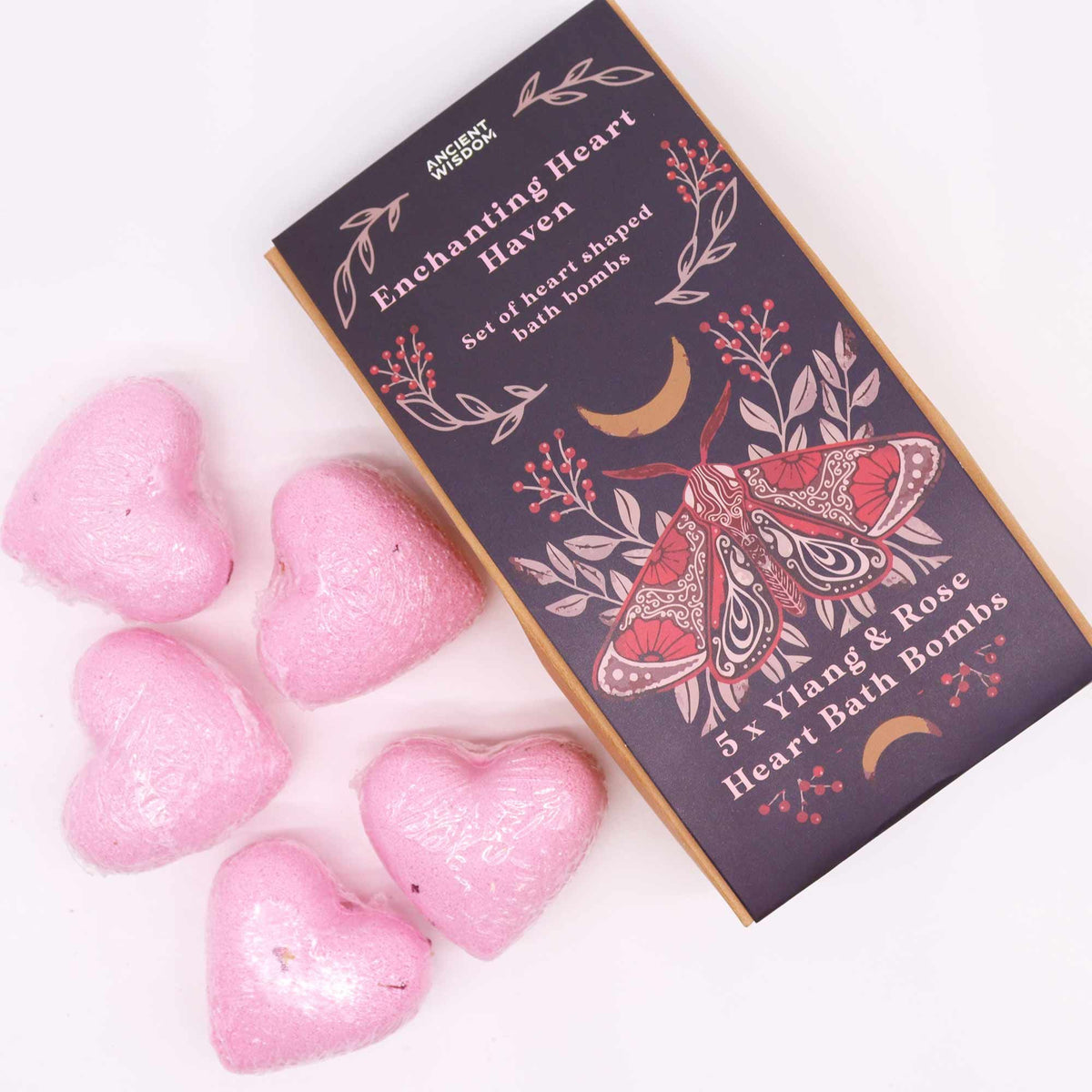 Enchanting Heart Heaven – Ylang & Rose Bath Hearts – 5 stuks