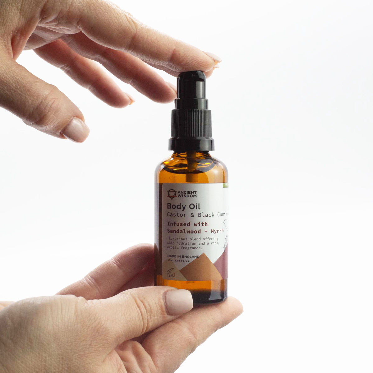 Biologische Lichaamsolie – Sandelhout & Mirre – 50 ml