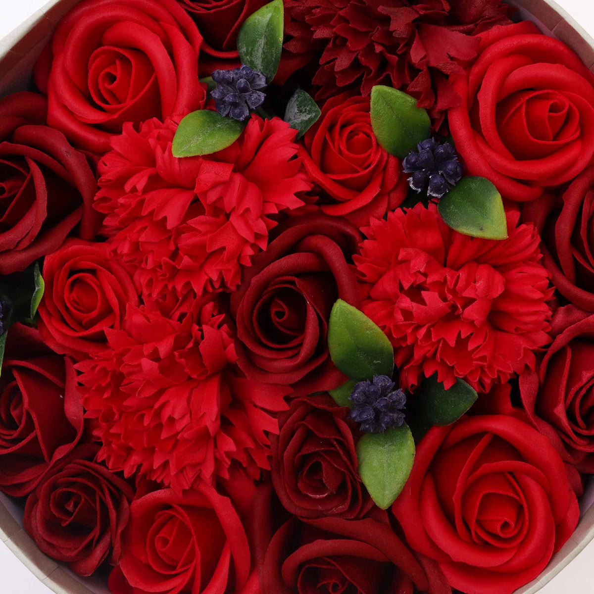 Classic Red Roses – Rode Zeepbloemen in Ronde Geschenkdoos