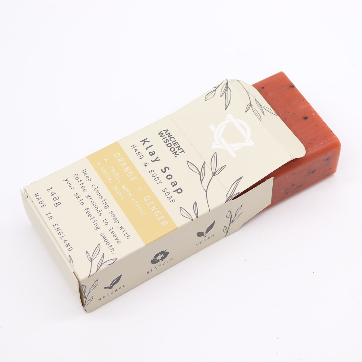 Natuurlijke Kleizeep – Sinaasappel & Gember – 145 g