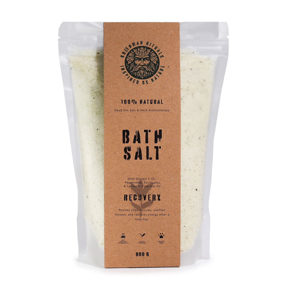 Greenman Rituals Menthol Epsom Badzout – Recovery – 800 g