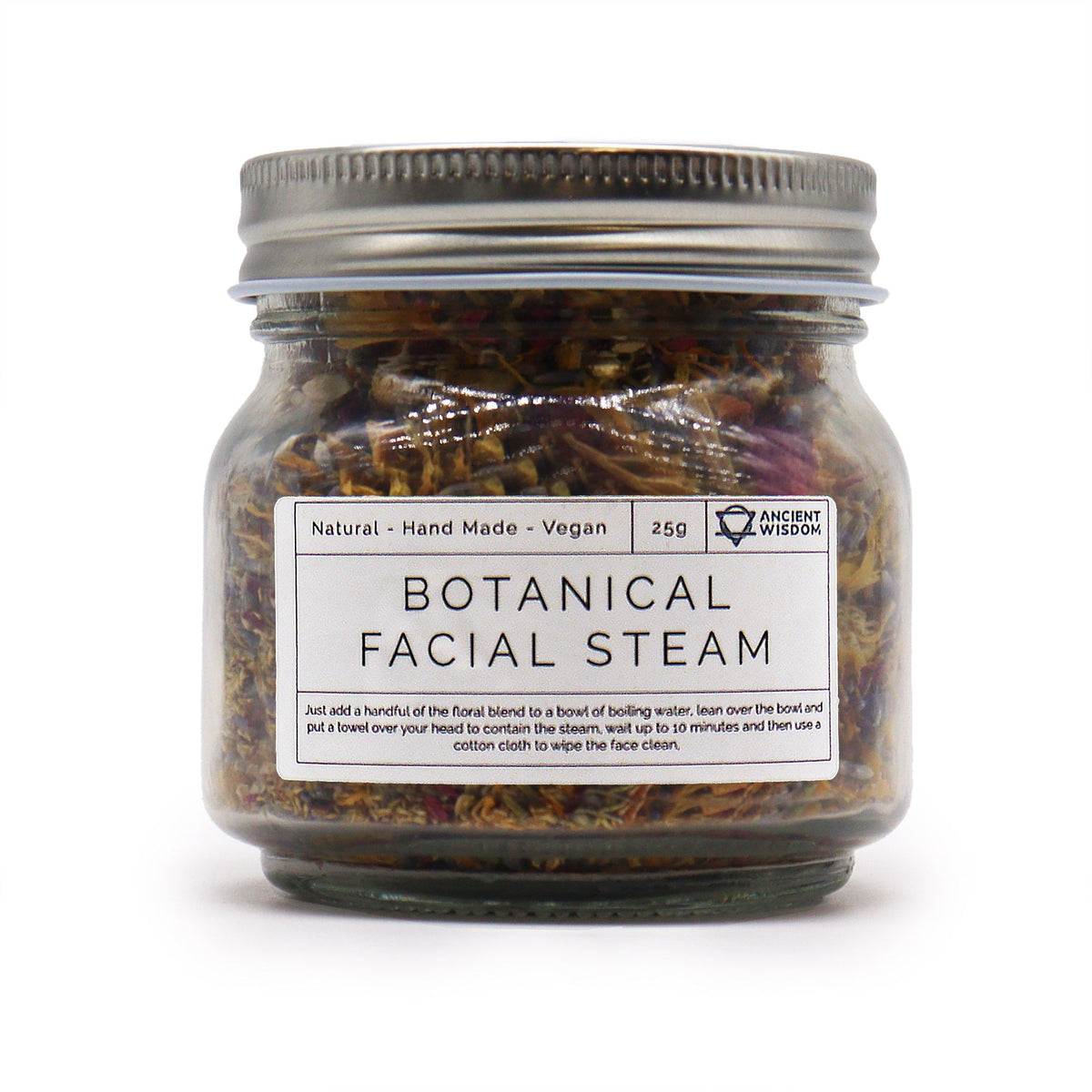 Botanische Gezichtsstoom – Lavendel, Roos, Kamille &amp; Calendula – 25 g