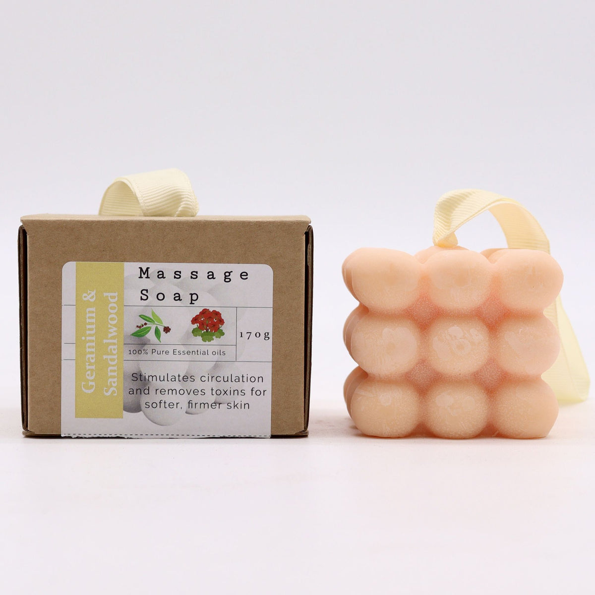 Massagezeep Geranium & Sandelhout