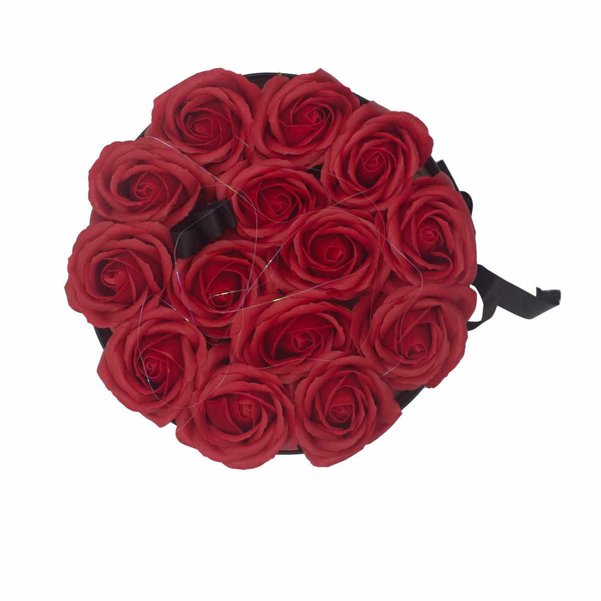 Zeepbloemen Geschenkboeket – 14 Rode Rozen