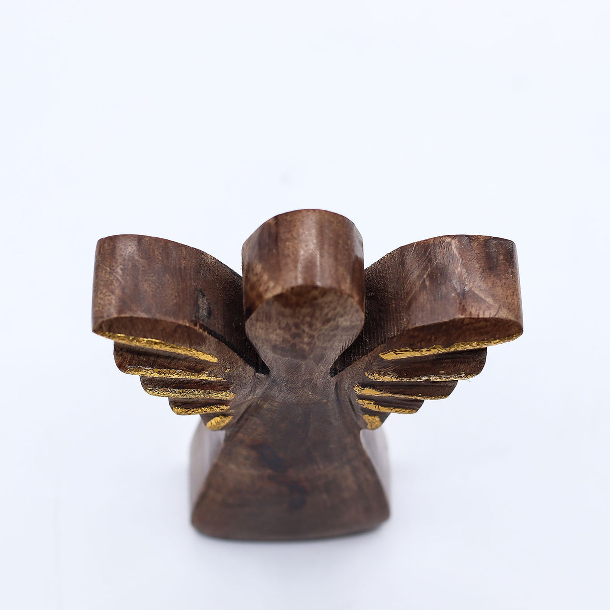 Mango Houten Engel met Gouden Vleugels – Small