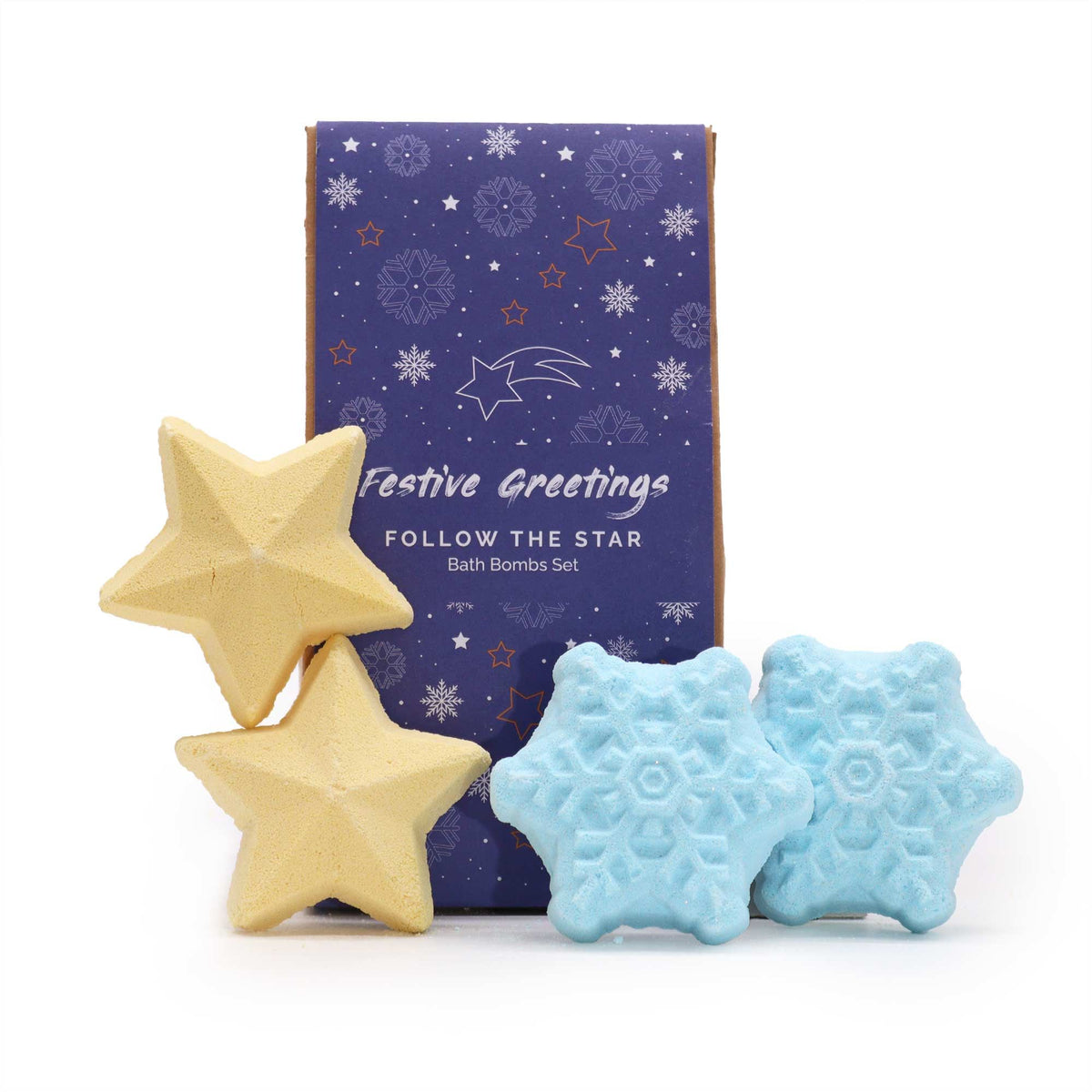 Follow the Star – Kerst Bruisballen Geschenkset 4 stuks