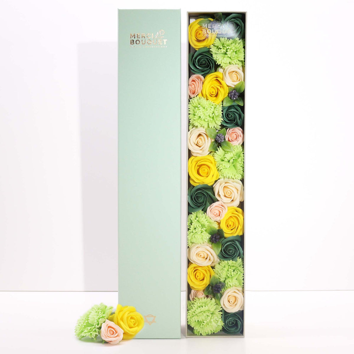 Spring Celebrations – Gele & Groene Zeepbloemen – 50 cm