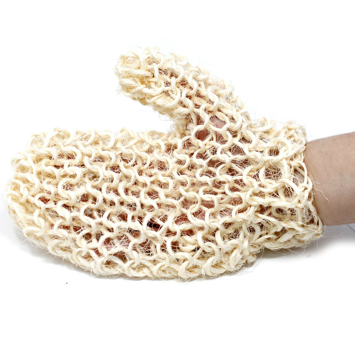 Sisal Scrubhandschoen – Natuurlijke Exfoliërende Handschoen