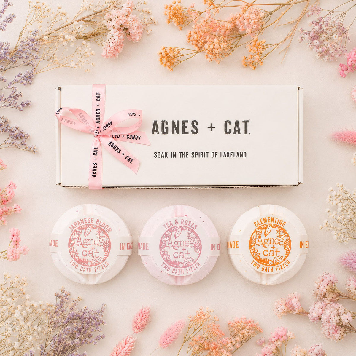 Agnes + Cat Bruisballen Geschenkset – Floral & Citrus