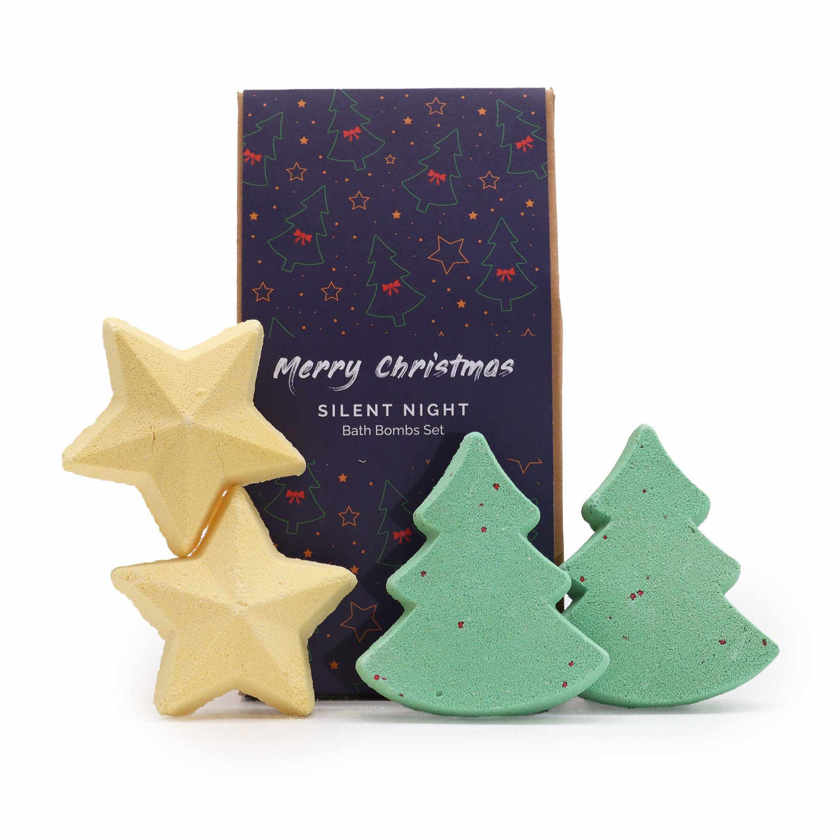 Silent Night – Kerst Bruisballen Geschenkset 4 stuks