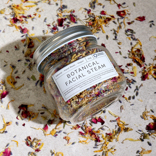 Botanische Gezichtsstoom – Lavendel, Roos, Kamille &amp; Calendula – 25 g