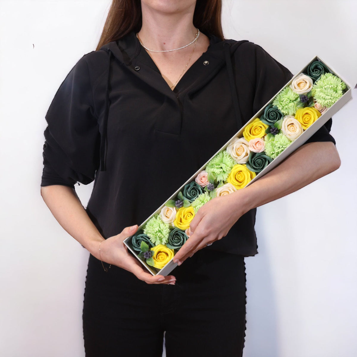 Spring Celebrations – Gele & Groene Zeepbloemen – 50 cm