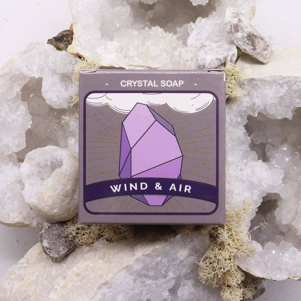 Crystal Element Zeep – Air – met verborgen edelsteen