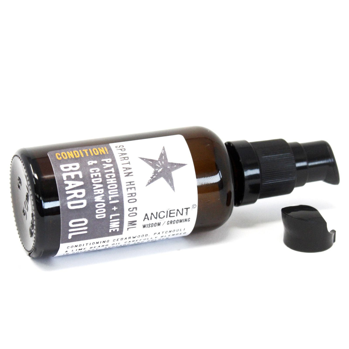 Baardolie Spartan Hero – Patchouli, Limoen & Cederhout 50 ml