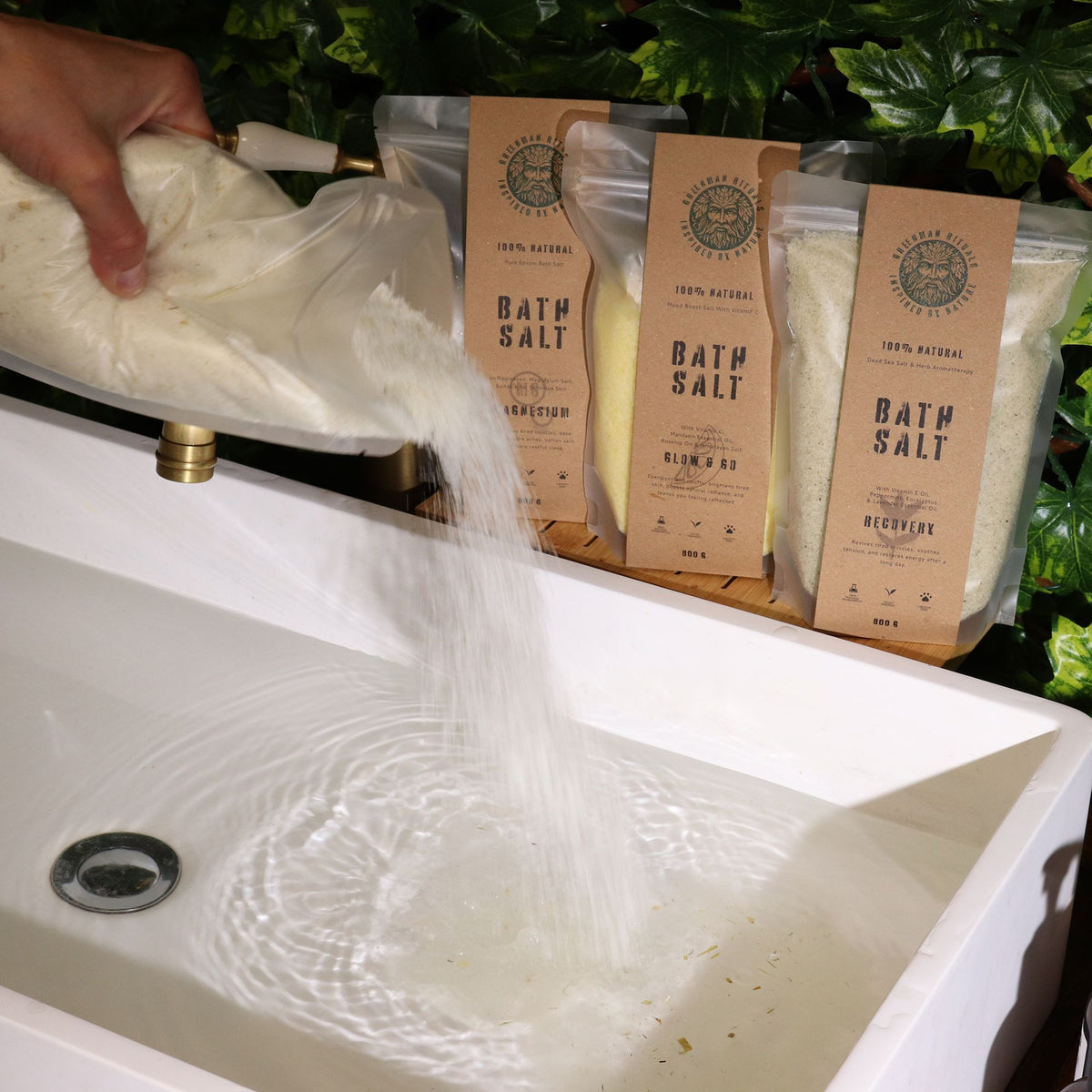 Greenman Rituals Epsom Badzout – Oat &amp; Honey Spa Relax – 800 g