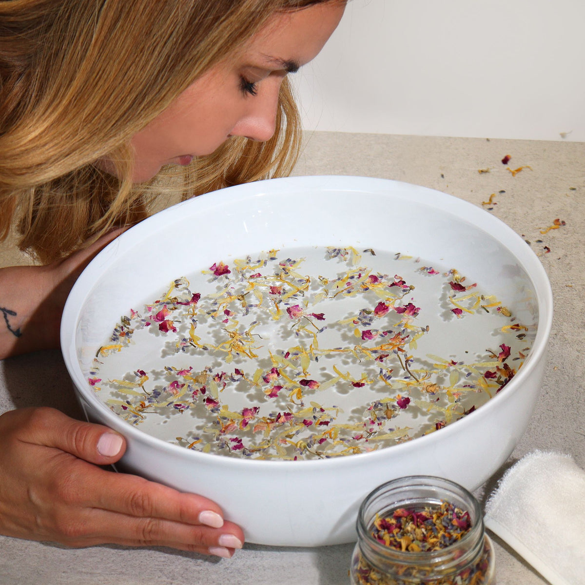 Botanische Gezichtsstoom – Lavendel, Roos, Kamille &amp; Calendula – 25 g