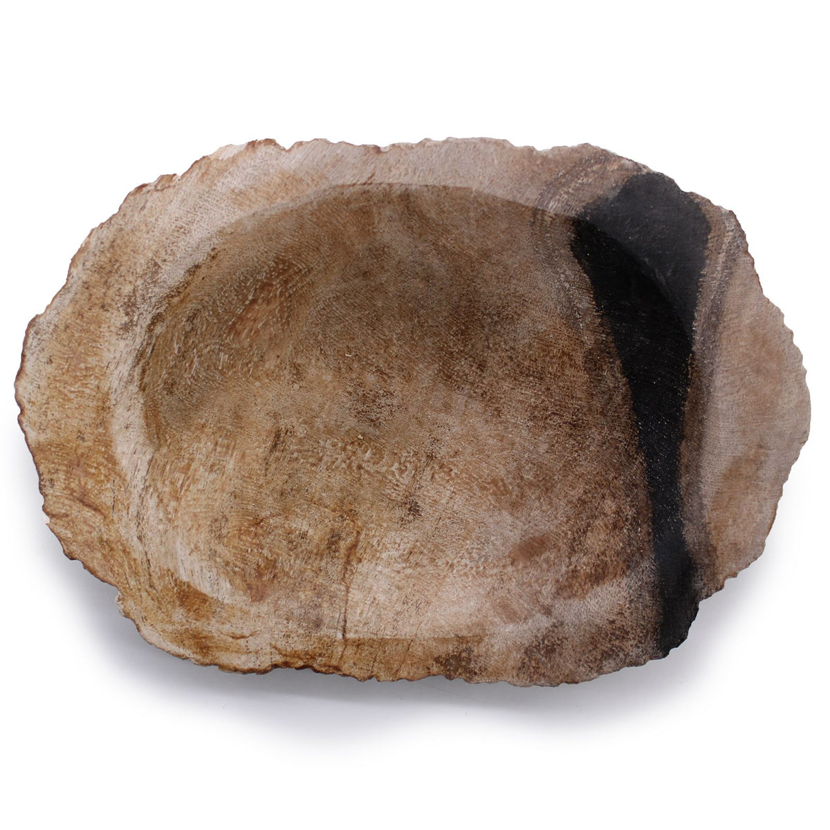 Zeepschaaltje van Zwart Versteend Hout
