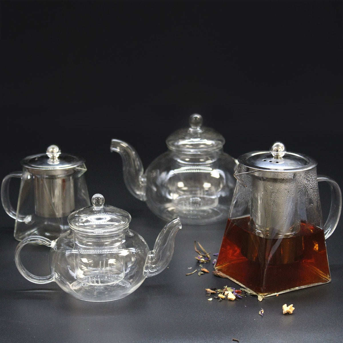 Glazen Theepot Contemporary met RVS Theezeef – 550 ml