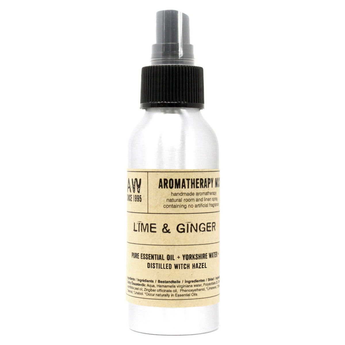 Aromatische Kamerspray – Limoen & Gember – 100 ml