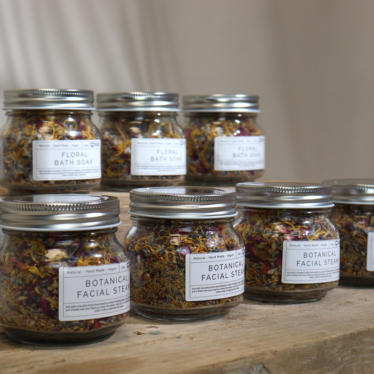 Botanisch Bloemenbad – Lavendel, Roos, Kamille &amp; Calendula – 140 g