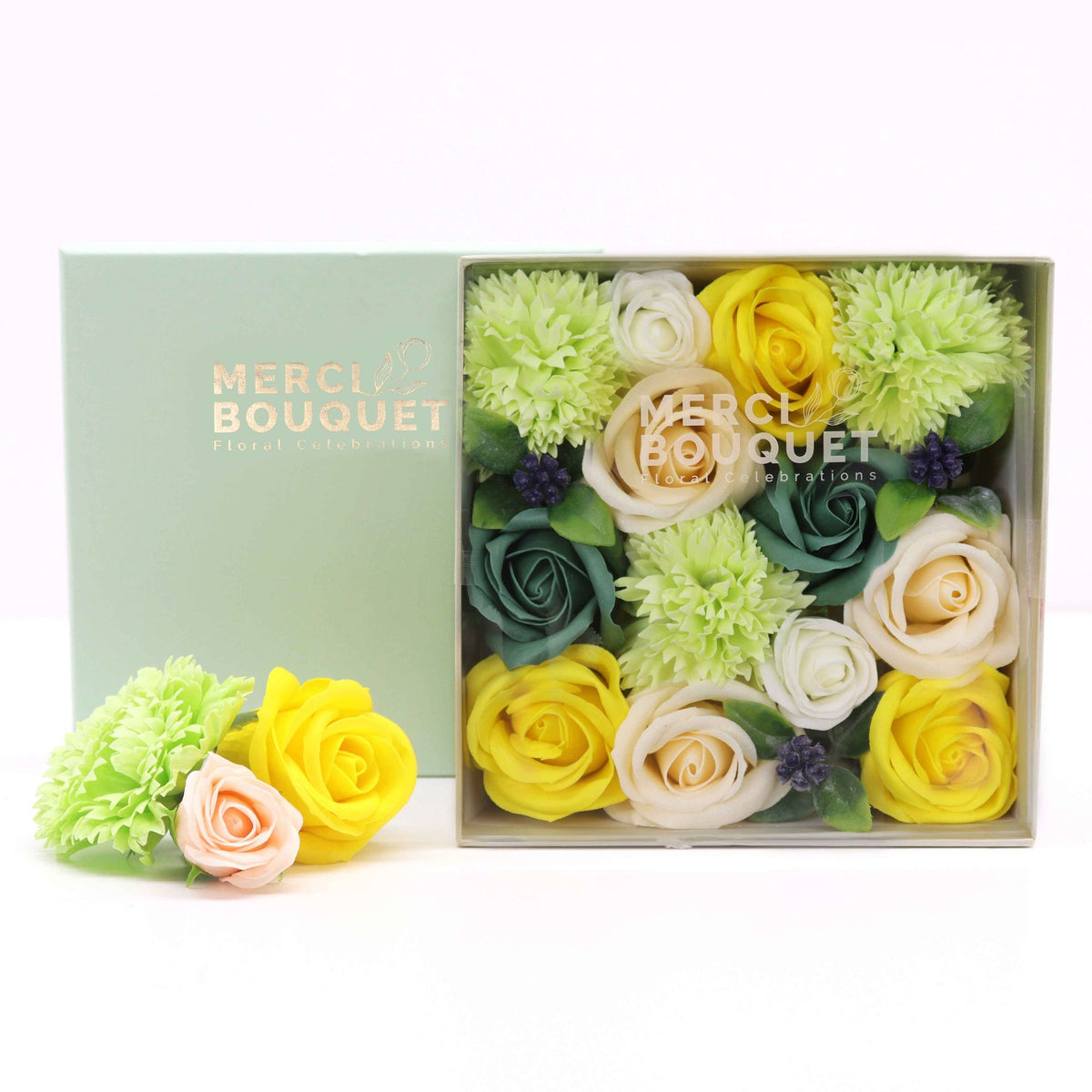Spring Celebrations – Gele & Groene Zeepbloemen