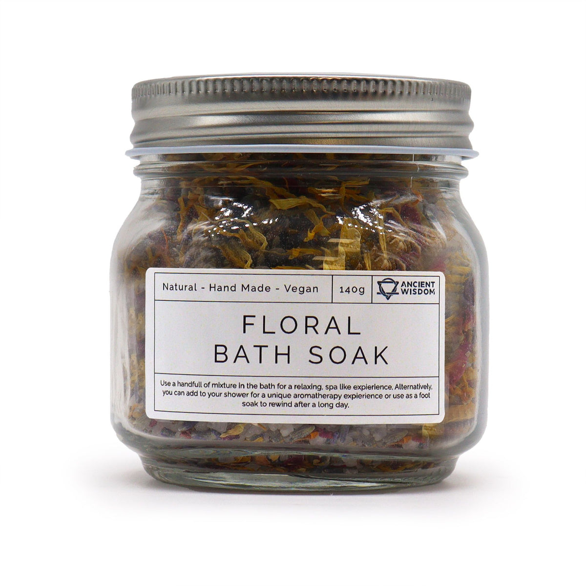 Botanisch Bloemenbad – Lavendel, Roos, Kamille &amp; Calendula – 140 g